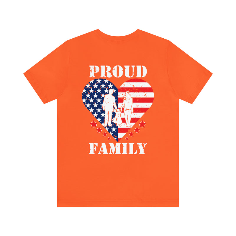 Proud Family Legacy: Military Design T-Shirt Celebrating Service and Unity