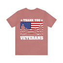 Gratitude and Respect: 'Thank You, Veterans' Military Design T-Shirt