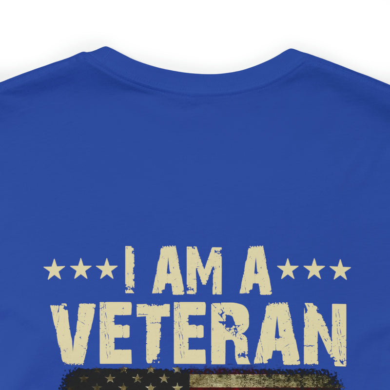 Unwavering Oath: I Am a Veteran - Military Design T-Shirt with Timeless Commitment