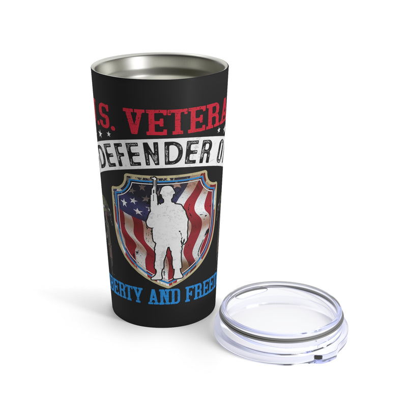 Defender of Liberty: Honor the U.S. Veteran Spirit with our 20oz Military Design Tumbler