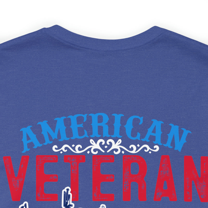 USA-Made Valor: Military Design T-Shirt - American Veteran, Serving with Honor