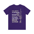Intelligent Valor: Military Design T-Shirt Celebrating Adaptive Decision-Making