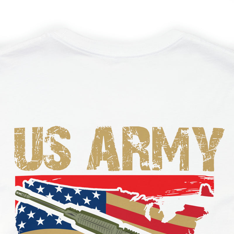 Proud US Army Veteran: Military Design T-Shirt Embodying Honor and Service