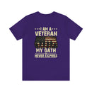 Unwavering Oath: I Am a Veteran - Military Design T-Shirt with Timeless Commitment