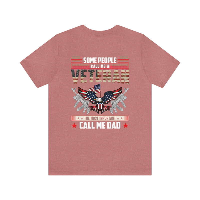 Dad: The Most Important Rank - Military Design T-Shirt