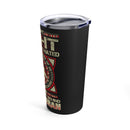 Love for What We Left Behind - 20oz Military Design Tumbler: 'U.S. Veteran's Tribute' - Black Background