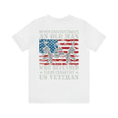 Unyielding Valor: 'Never Underestimate an Old Man Who Defended Your Country' US Veteran Military Design T-Shirt