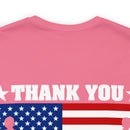 Gratitude and Respect: 'Thank You, Veterans' Military Design T-Shirt