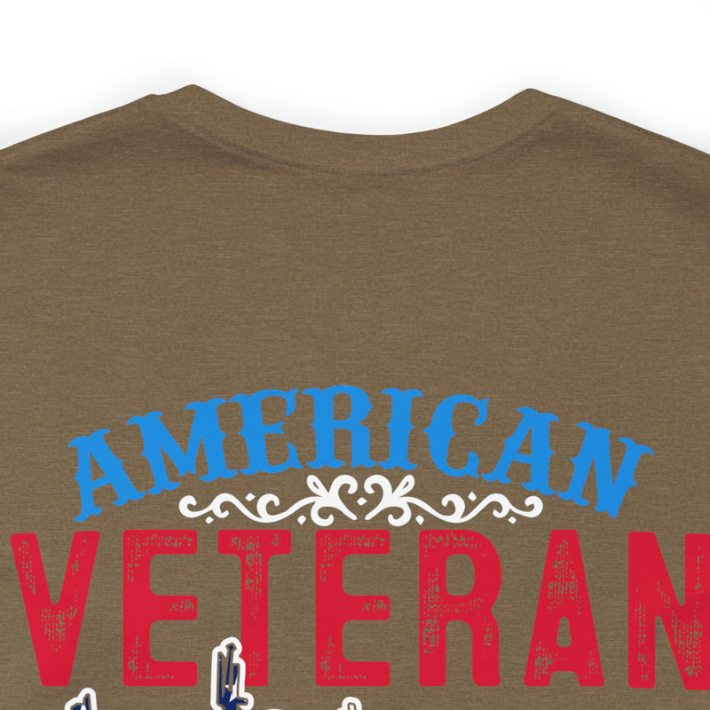 USA-Made Valor: Military Design T-Shirt - American Veteran, Serving with Honor