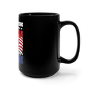 Proudly Veteran: 15oz Military Design Black Mug - A Passion for American Service!