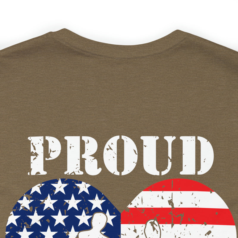 Proud Family Legacy: Military Design T-Shirt Celebrating Service and Unity