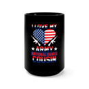 Love My Army National Guard Cousin 15oz Military Design Black Mug - Proudly Support and Show Love!