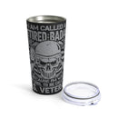 Retired Badass: 20oz Military Design Tumbler for Unconventionally Cool Veterans
