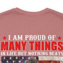 Women's 'Proud Veteran's Daughter' Military-Style T-Shirt - Celebrating Pride and Honor in Family Service