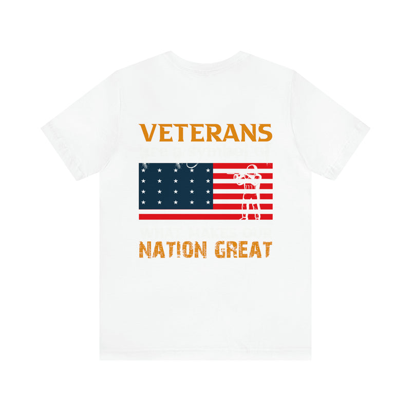 Nation's Pride: Military Design T-Shirt Celebrating Veterans