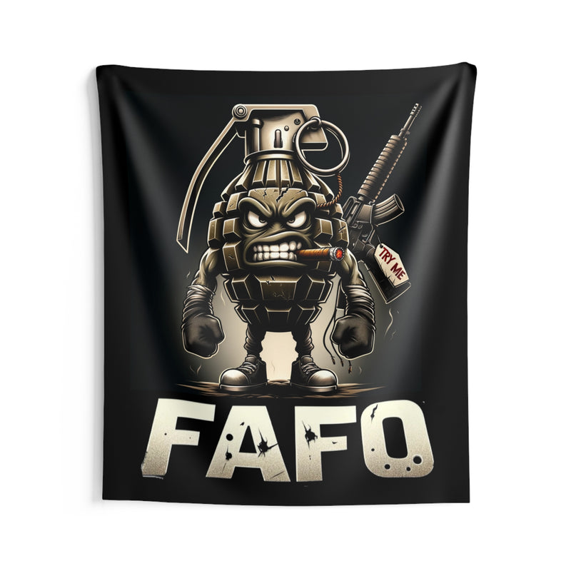 FAFO Try Me Angry Grenade Tapestries
