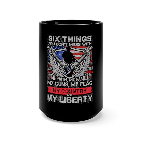 Warrior Spirit: 15oz Military Design Black Mug - Embracing the Strength and Resilience of a Soldier