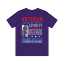 Veteran: Loved by Plenty, Hated by Many - Military Design T-Shirt with Heart, Fire, and Gratitude