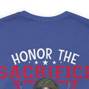 Respectful Tribute: Military Design T-Shirt - 'Honor the Sacrifice, Remember the Service