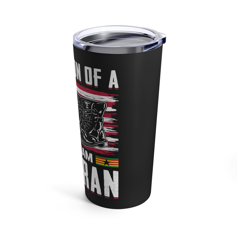 Proud Son of a Vietnam Veteran - 20oz Military Design Tumbler in Black