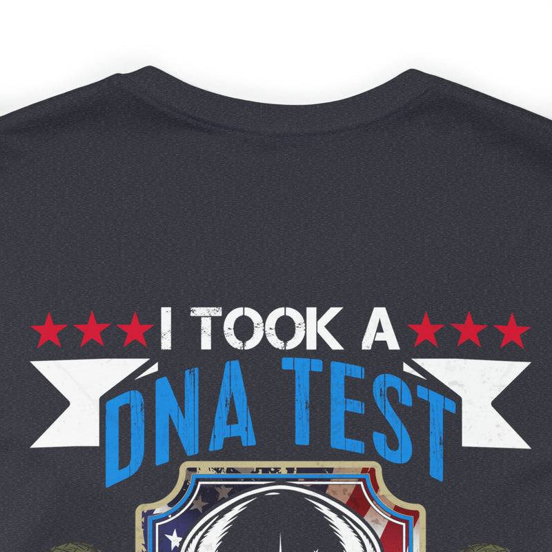 Spiritual Brotherhood: Military Design T-Shirt - 'I Took a DNA Test, God is My Father, Veterans are My Brothers