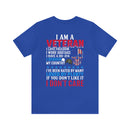 Veteran Pride Military Design T-Shirt with Bold Freedom and Service Statements