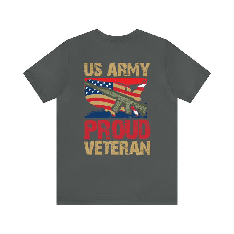 Proud US Army Veteran: Military Design T-Shirt Embodying Honor and Service