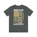 Honor to the Brave: Military Design T-Shirt Saluting Soldiers and Sailors Everywhere