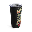 A Worldly Veteran: 20oz Military Design Tumbler, Celebrating the Cherished Bond
