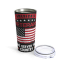 Honoring Our Heroes: 20oz Military Design Tumbler - Salute America's Dedicated Veterans