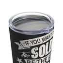 Grateful for Freedom: 20oz Black Military Design Tumbler - Be the American Worth Fighting For