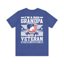 Unshakeable Legacy: 'I'm a Dad, Grandpa, and a Veteran - Fearless' Military Design T-Shirt