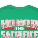 Patriotic Remembrance: Military Design T-Shirt - 'Honor the Sacrifice, Remember the Service
