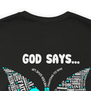 Spread Your Wings with Faith, Hope, and Love: Butterfly 22 PTSD Unisex Tee