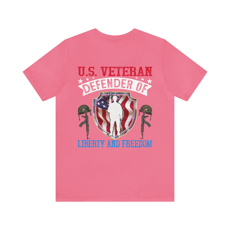 Military Design T-Shirt: U.S. Veteran - Defender of Liberty and Freedom