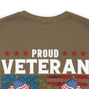 PROUD VETERAN OF THE UNITED STATES ARMY" - Military Inspired Design Premium T-Shirt