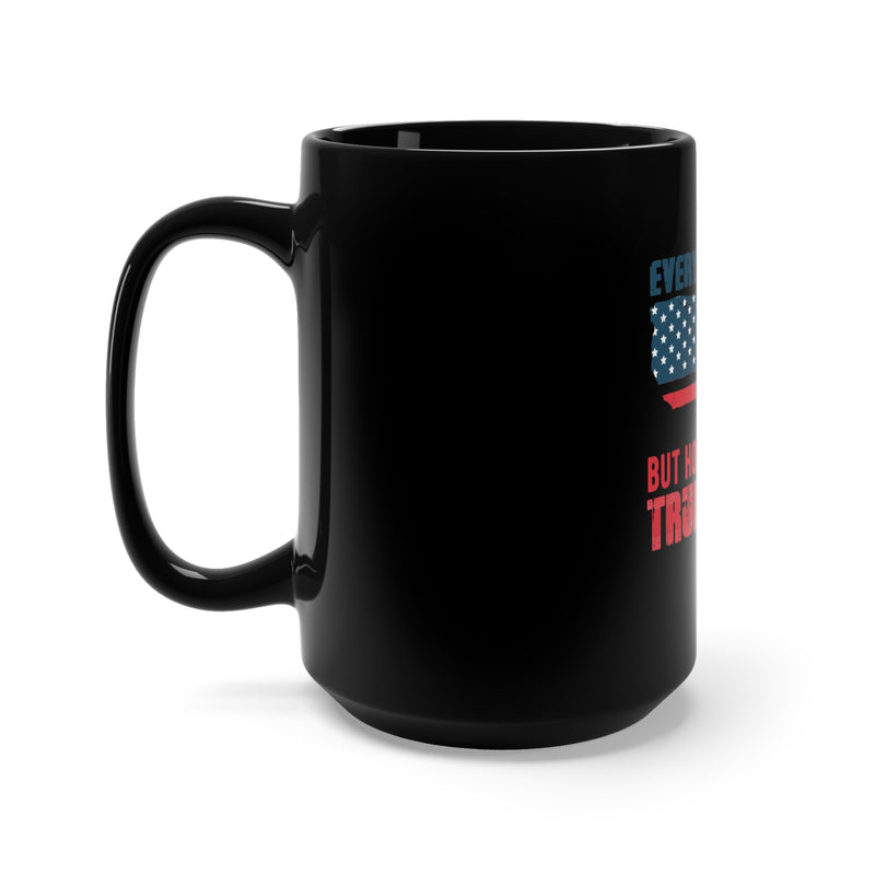 Embrace Valor with our 15oz Military Design Black Mug: 'Every Man Dies, but How Many Men Truly Live