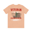 United States Army Veteran: Pride in Military Design T-Shirt