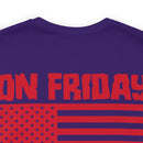 Red Friday Warrior: Military Design T-Shirt - On Friday We Wear Red