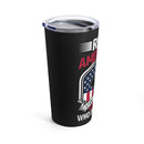 Real Americans Stand - 20oz Military Design Tumbler in Black