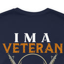 Veteran Themed T-Shirt with 'I Can Fix Stupid' Humorous Military Design