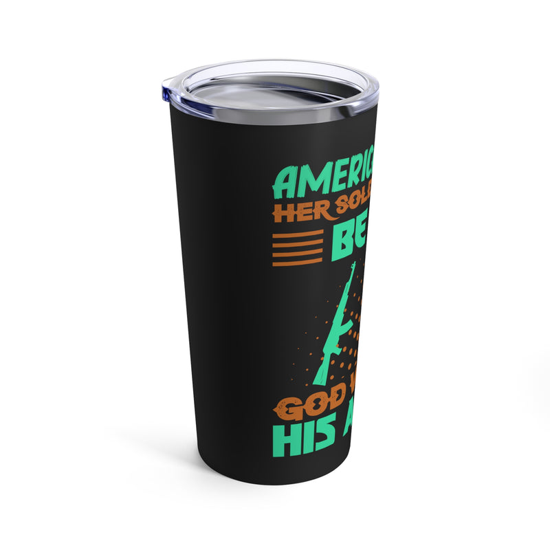 Guardians of Freedom: 20oz Military Design Tumbler - Embrace the Spirit of America with Veterans!