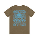 Legendary Retired Badass: Military Design T-Shirt - 'Too Cool to be Called a U.S. Veteran