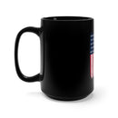 US Veteran Pride: 15oz Military Design Black Mug for Vector Enthusiasts