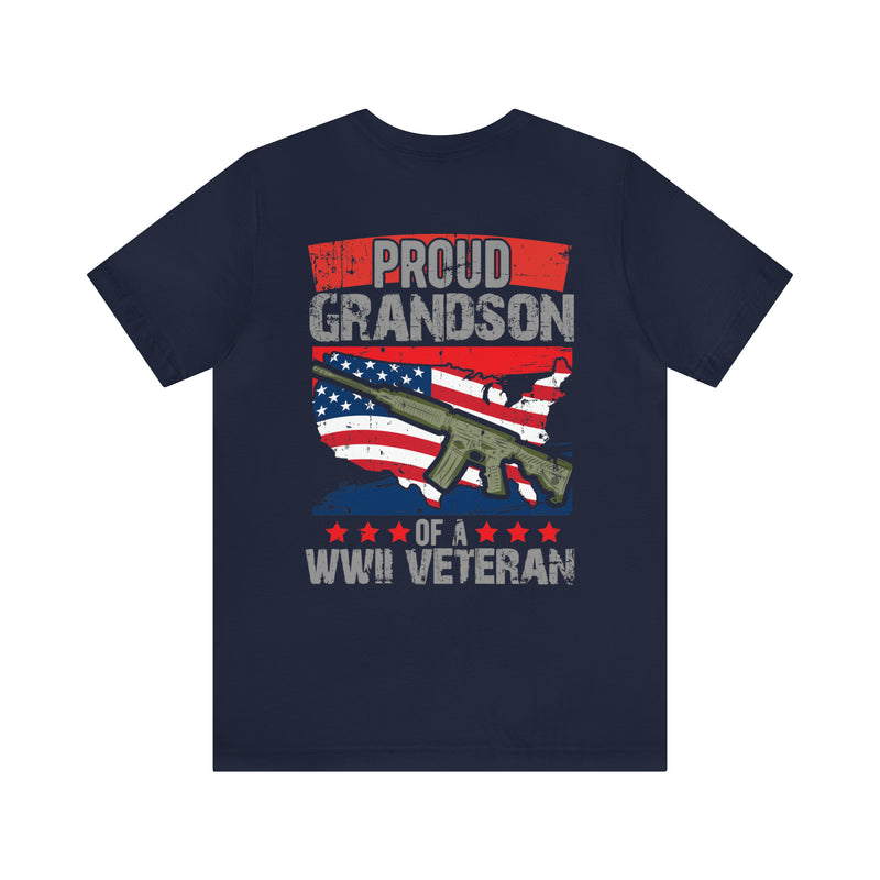 Proud Grandpa: Military Design T-Shirt Celebrating Generations of Service