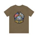 Guardians of the Coast: Military T-Shirt with 'Double Flag Coast Guard' Design