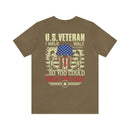 U.S. Veteran: Walking the Walk, Talking the Talk - Military Design T-Shirt