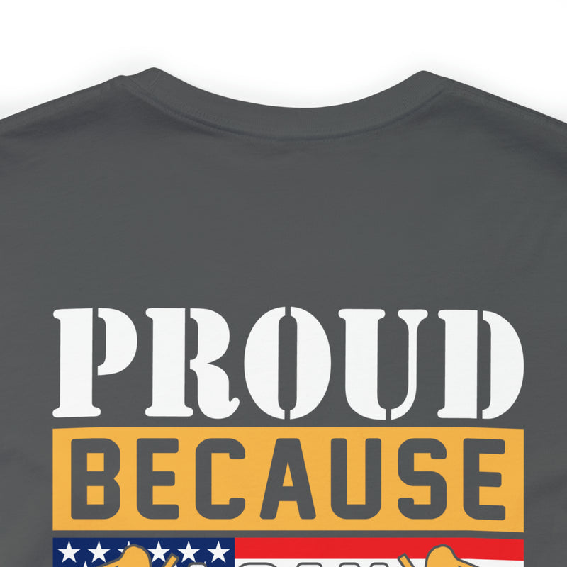 Proud Salute to My Veteran Grandpa T-Shirt: Honoring Family's Military Legacy