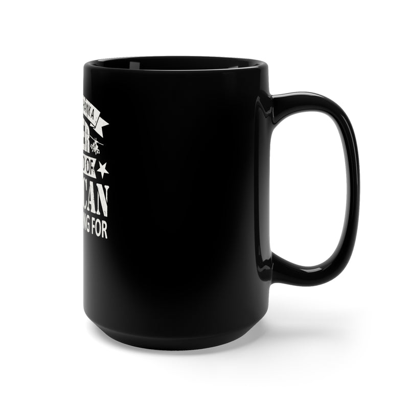 Be the Kind Worth Fighting For: 15oz Military Design Black Mug - Gratitude for Soldiers, Inspiration for All