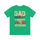Proud Legacy: Dad, Grandpa, Vietnam Veteran - Military Design T-Shirt Celebrating Family and Service